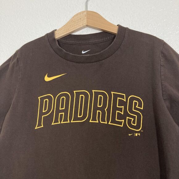 San Diego Padres Shirt Youth Medium Brown MLB Baseball Manny Machado 13 Nike Tee - Picture 3 of 9
